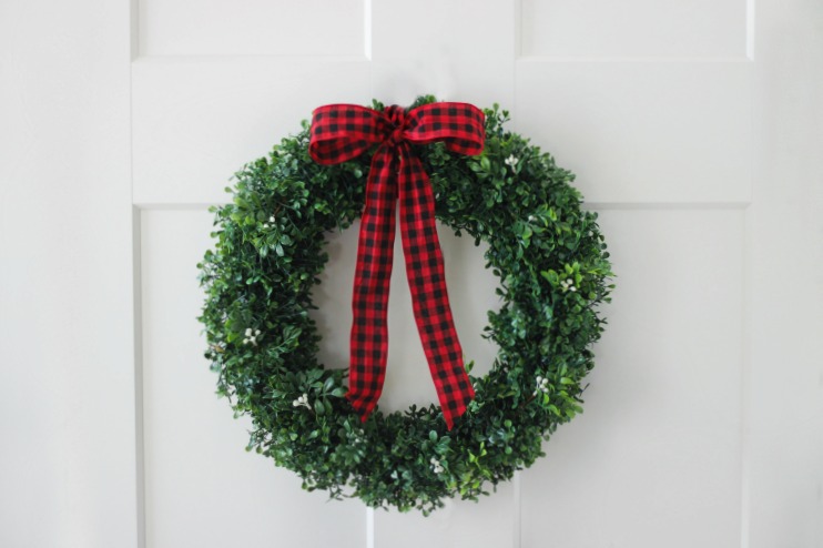 easiest boxwood wreath tutorial