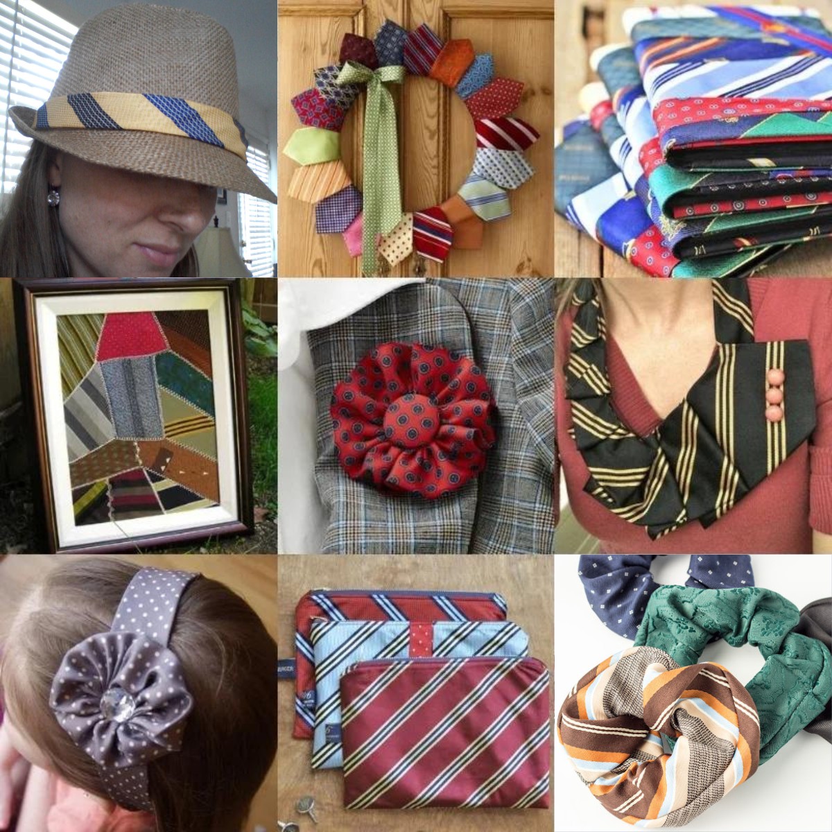 unique crafts made using neckties