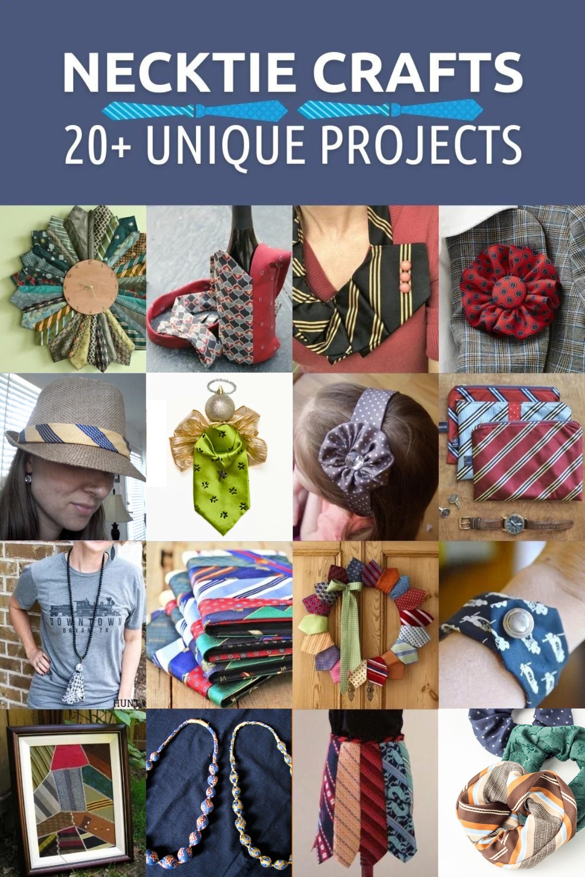 Unique crafts made using neckties