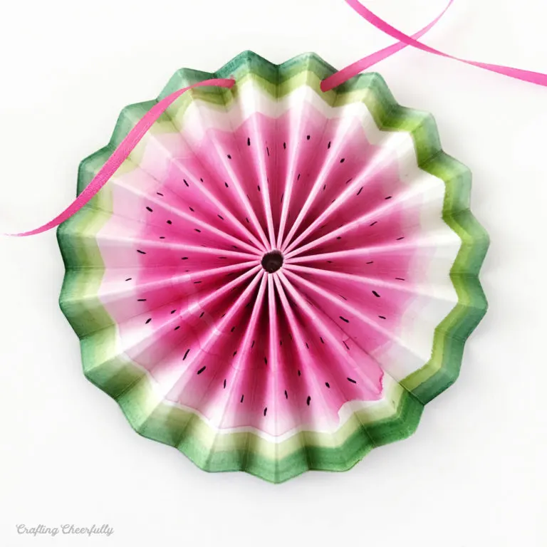 Watermelon medallion banner diy