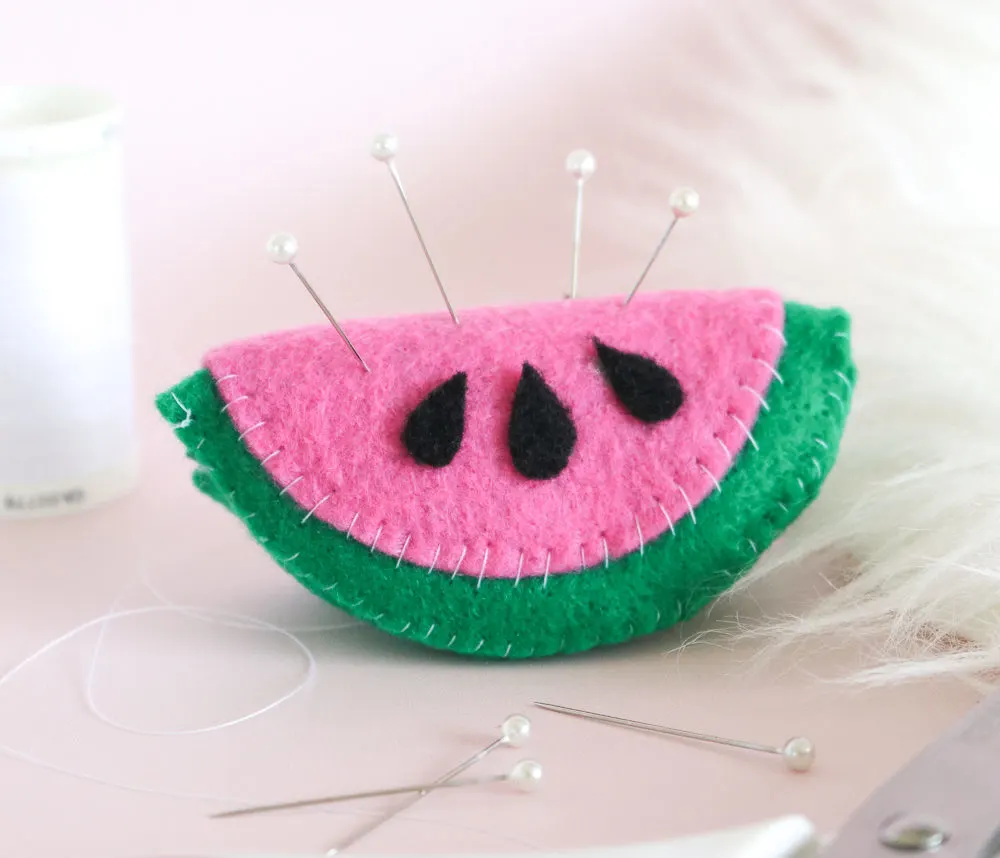 diy watermelon pin cushion