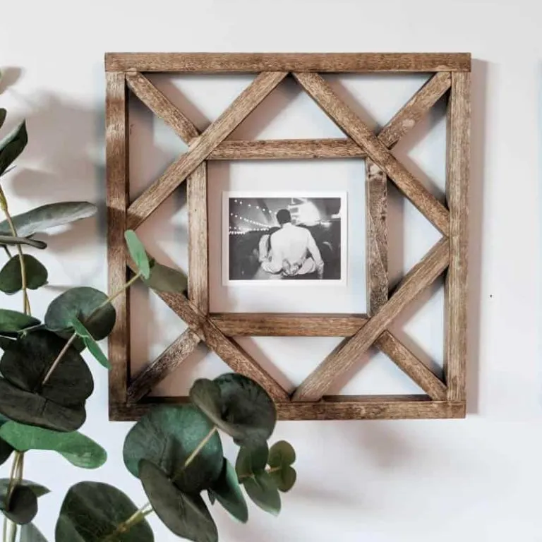 diy wood wall art as frames