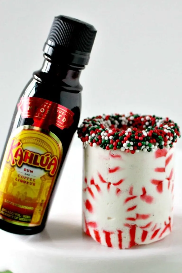 peppermint candy shot glass DIY