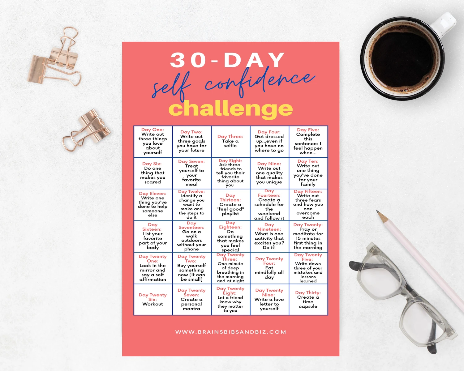 30-Day self confidence Challenge