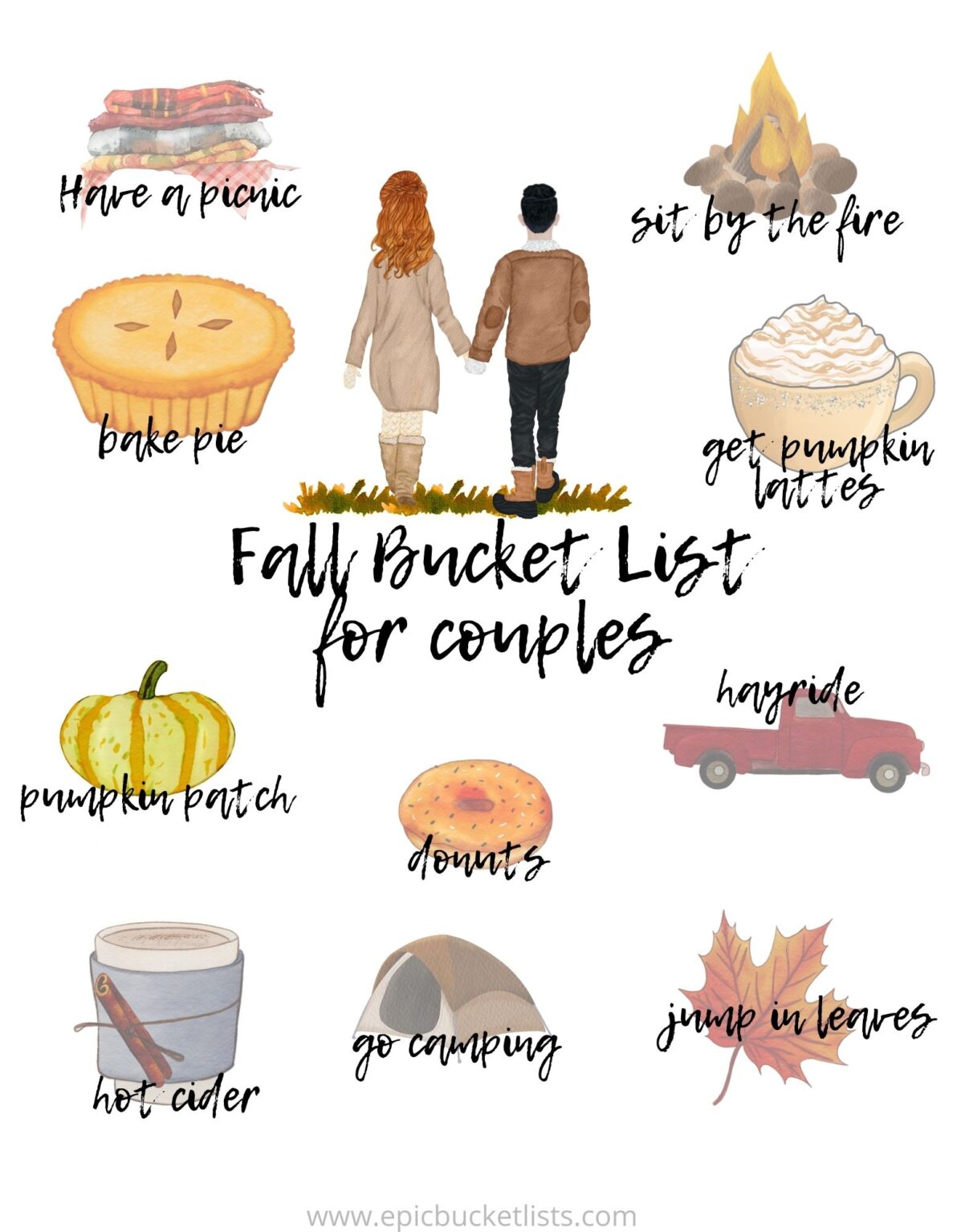 Fall bucket list for couples