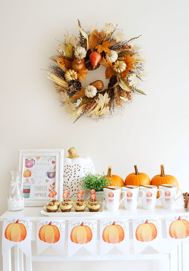 Pumpkin spice party printables