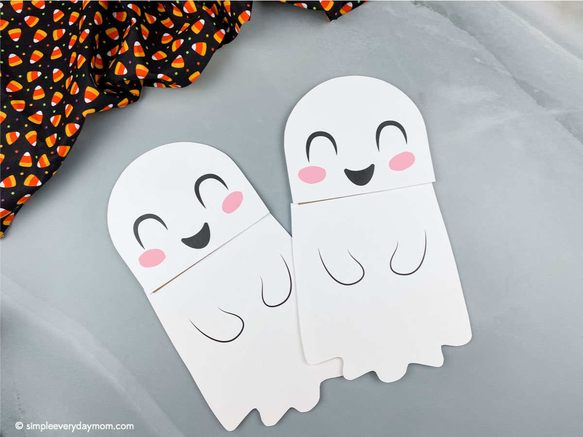 Paper puppet ghost craft