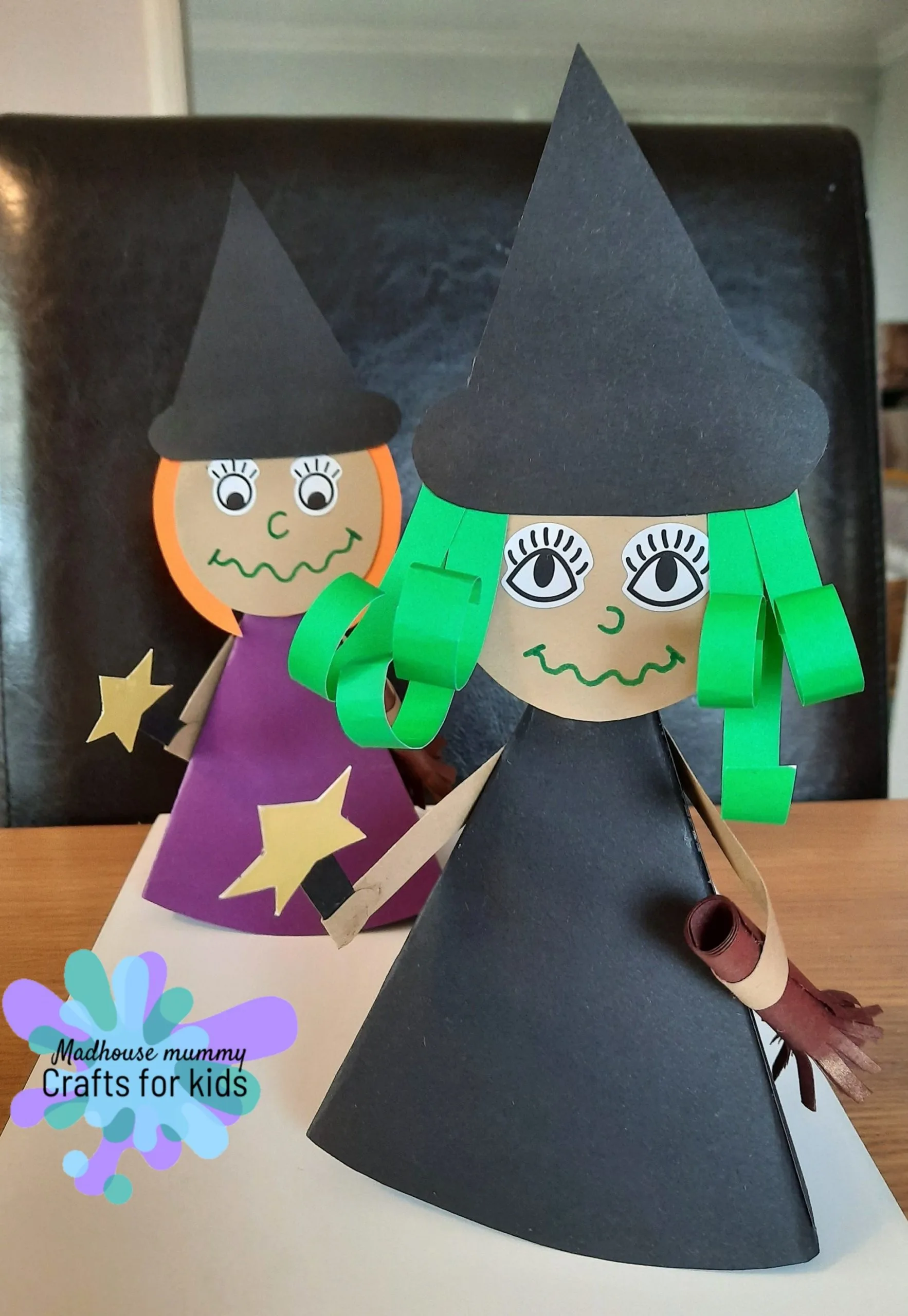 Paper Halloween witch craft