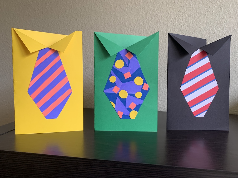 Tie-themed Father's Day Card