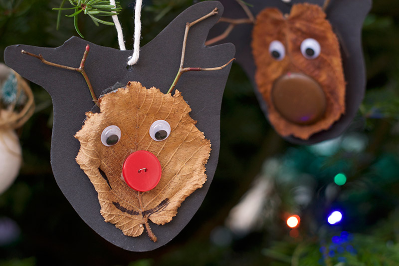 Easy nature reindeer craft