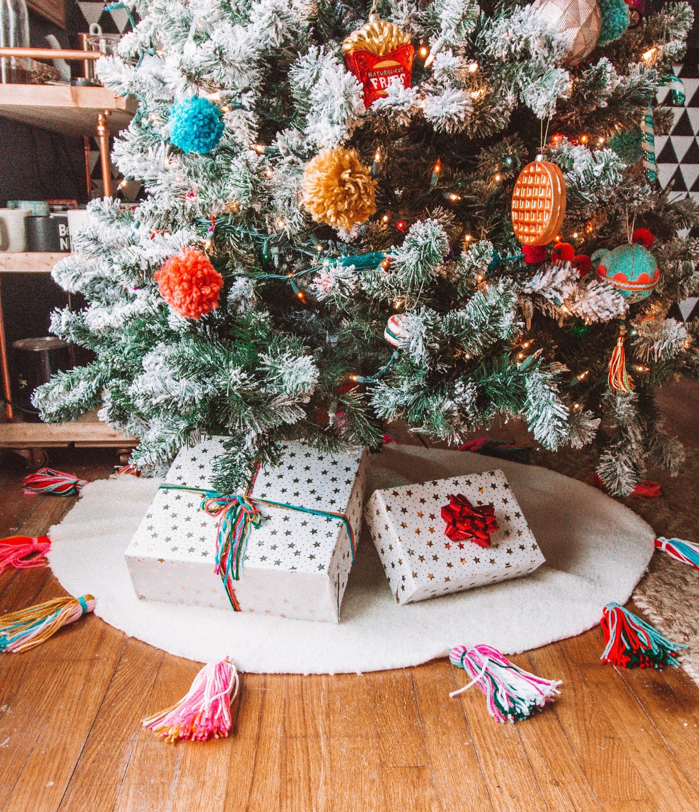 knockoff anthropologie tree skirt