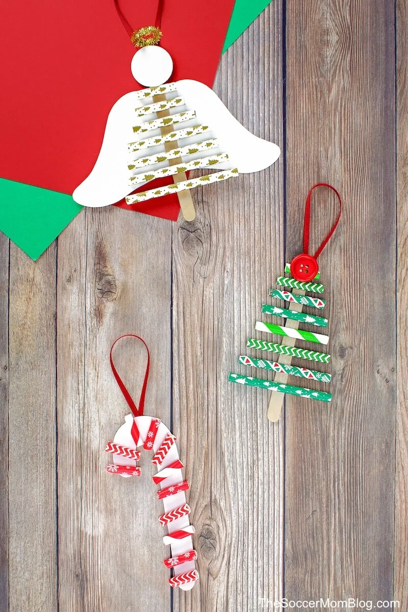 Paper Straw Christmas Ornaments