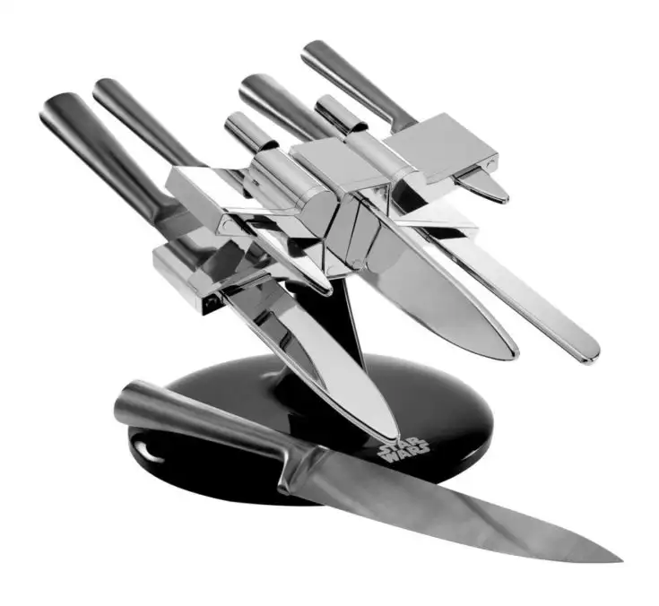Star Wars X-Wing Knife Block Kitchenware for Star Wars Fans Includes 5  Knive