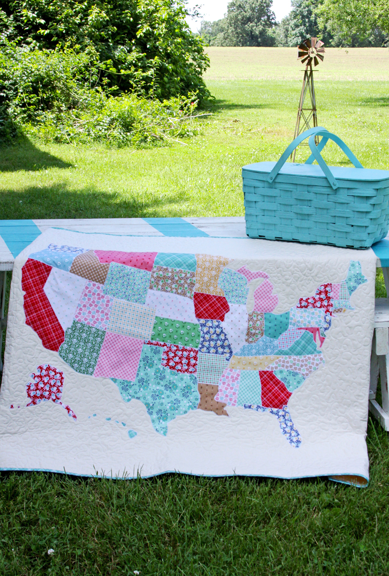 US Map Quilt