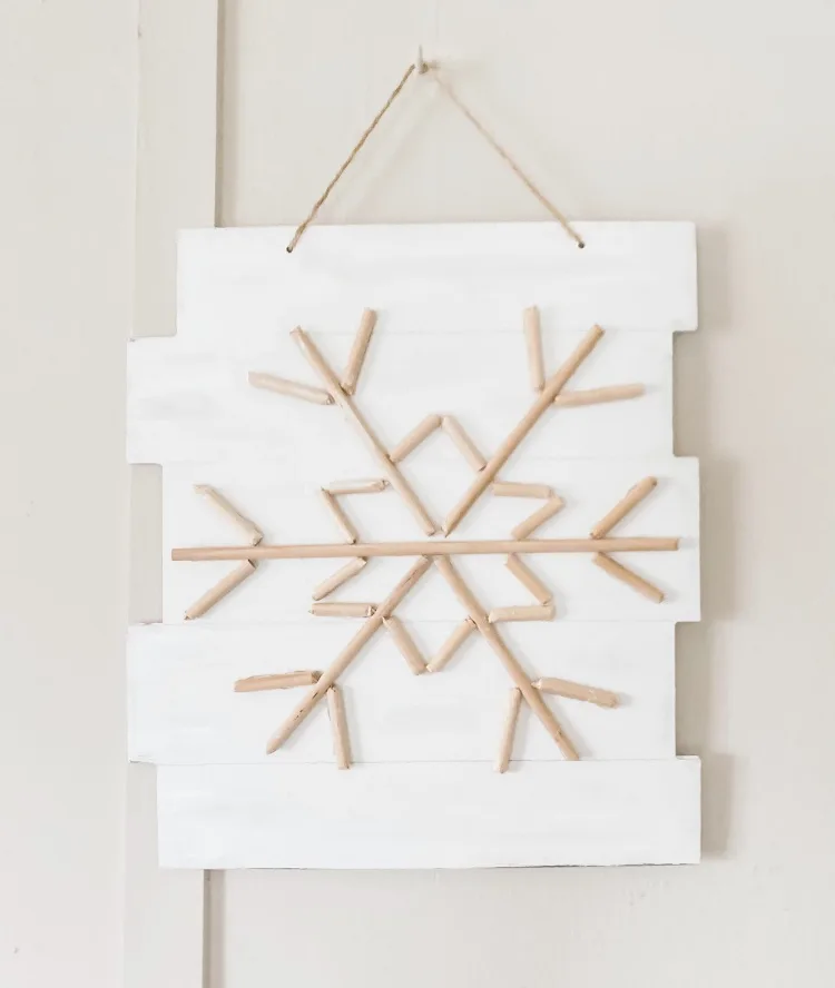 farmhouse snowflake wall art