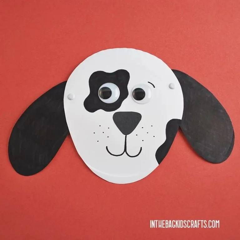 floppy-eared paper plate dog