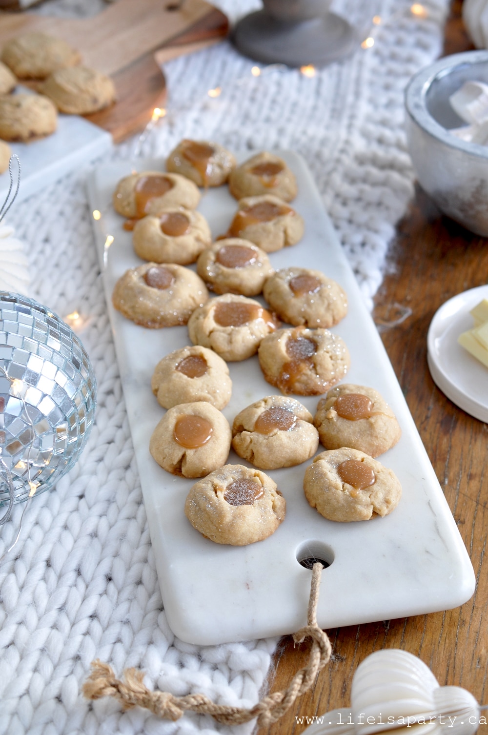 Brown Sugar Thumbprint Cookies