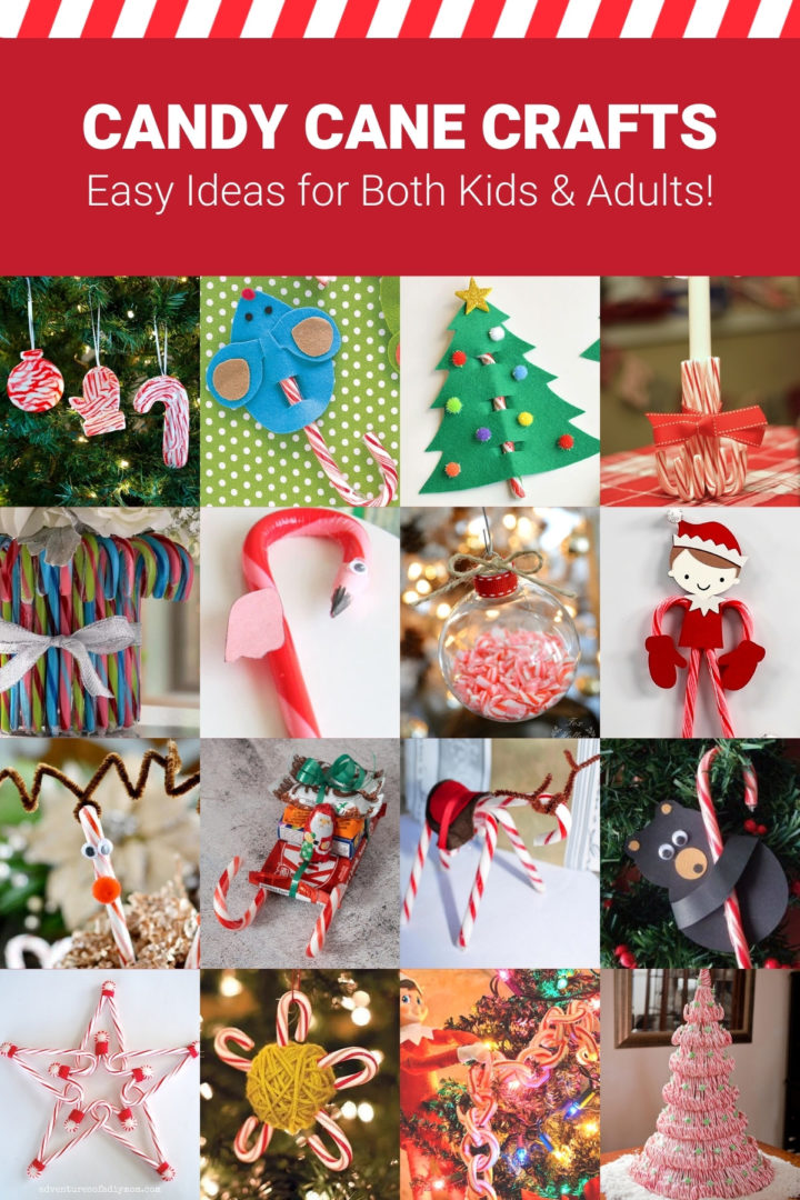 Easy Candy Cane Crafts for Both Kids and Adults! - DIY Candy