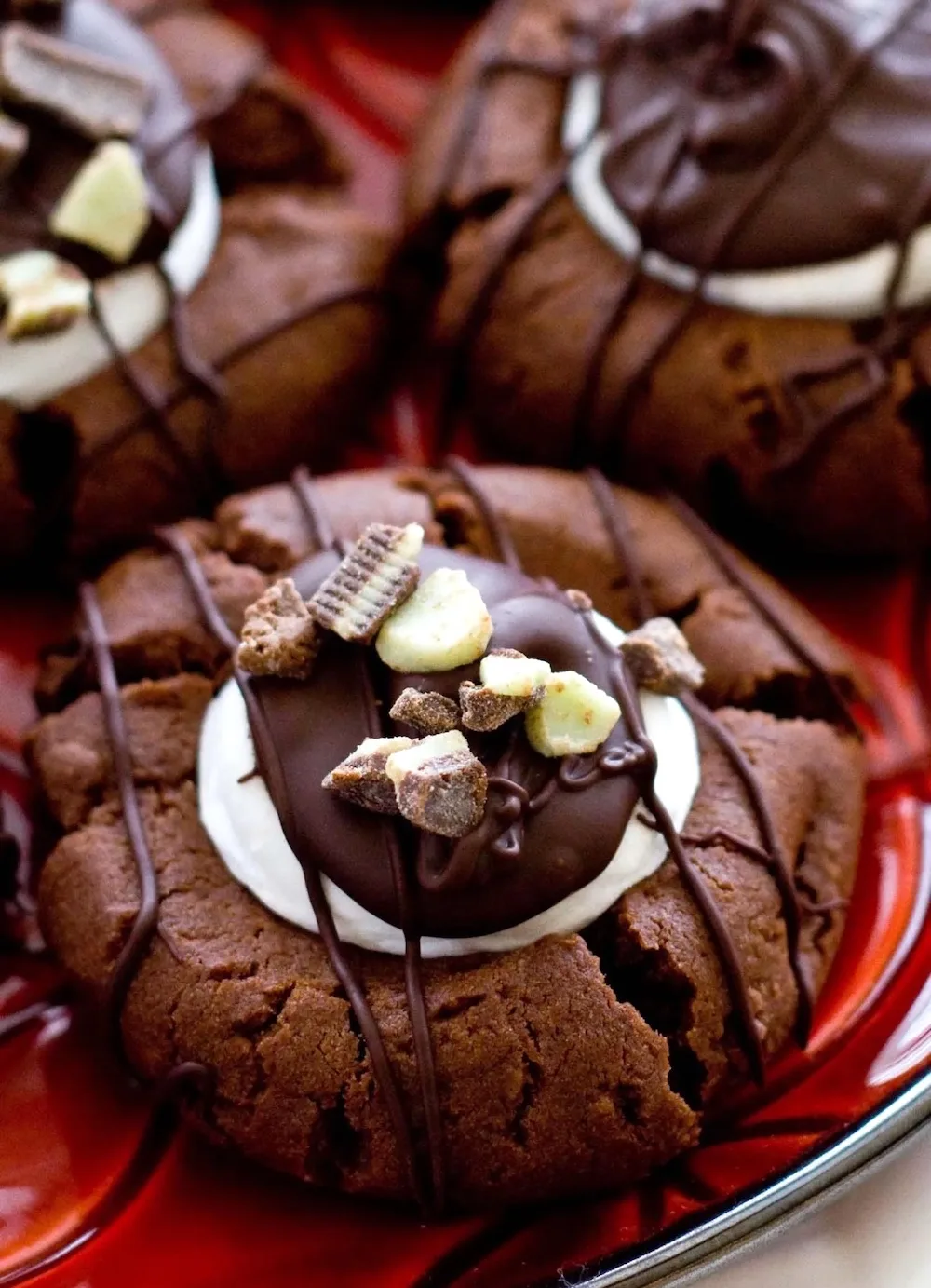 Hot Chocolate Thumbprint Cookies