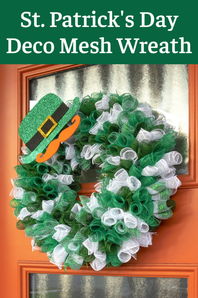 St Patricks Day Deco Mesh Wreath Diy Candy 1901