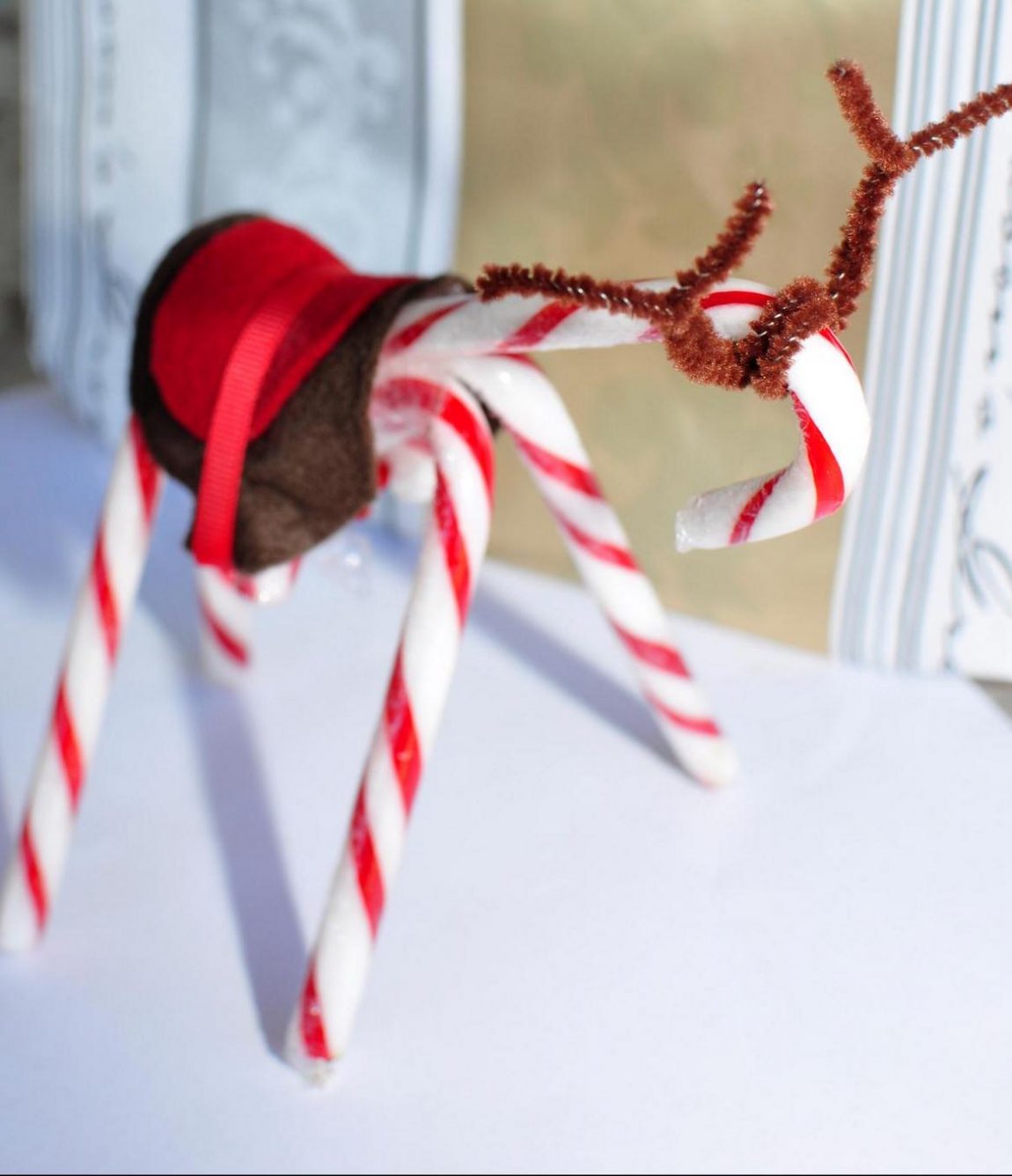 candy cane standing reindeer