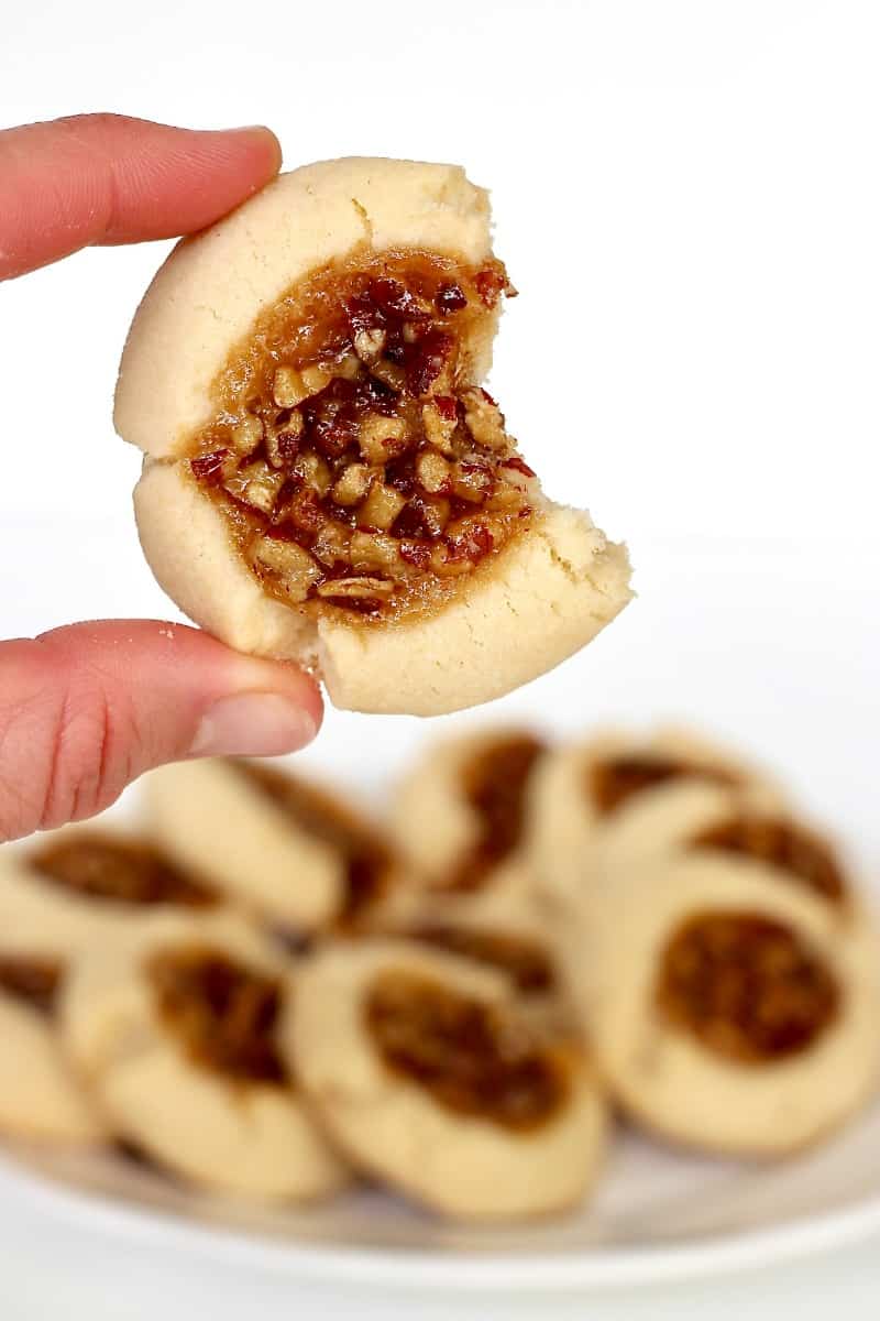 Pecan Pie Thumbprint Cookies