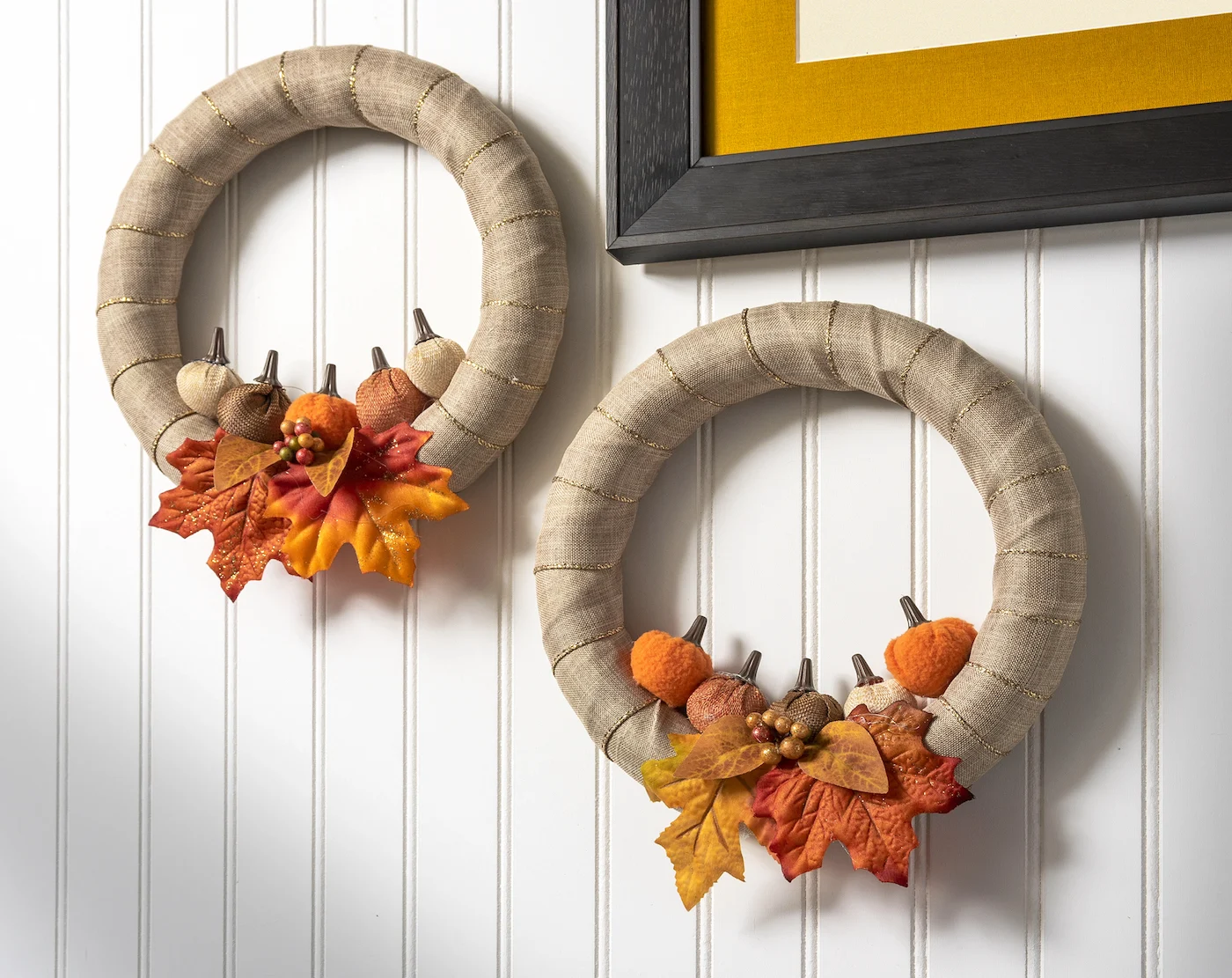 Burlap Wreath for Fall - It All Started With Paint