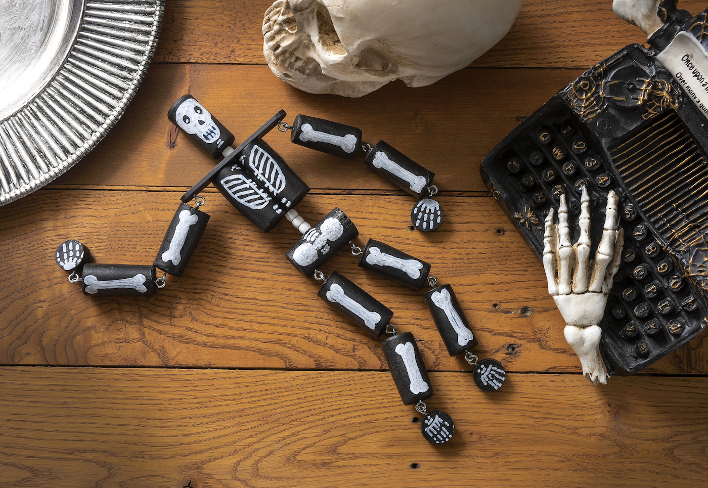 Skeleton Hand Mason Jar Craft