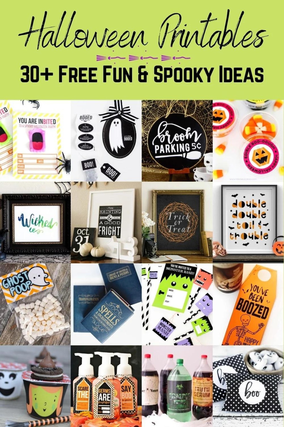 Free Fun and Spooky Halloween Printables
