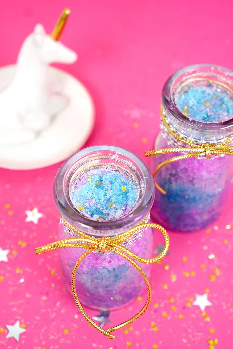 Unicorn shimmer bath sugar scrub