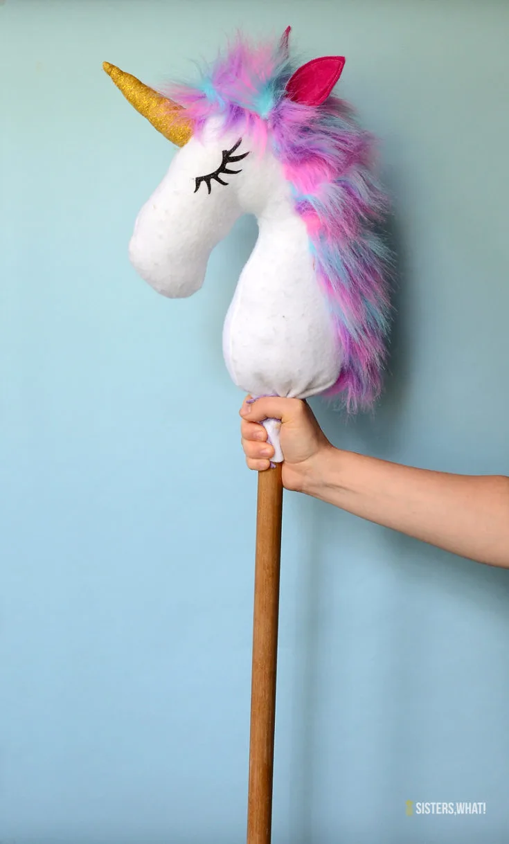 DIY Rainbow Unicorn Hobby Horse