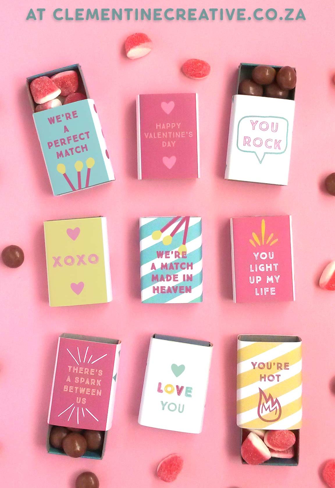 diy matchbox valentines with free printable