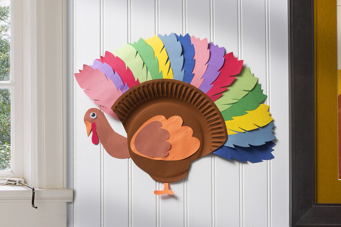paper plate turkey craft