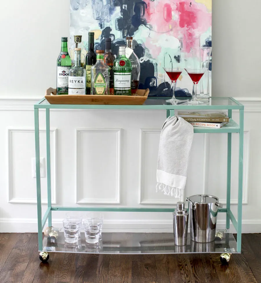 DIY Ikea Bar Cart Hack