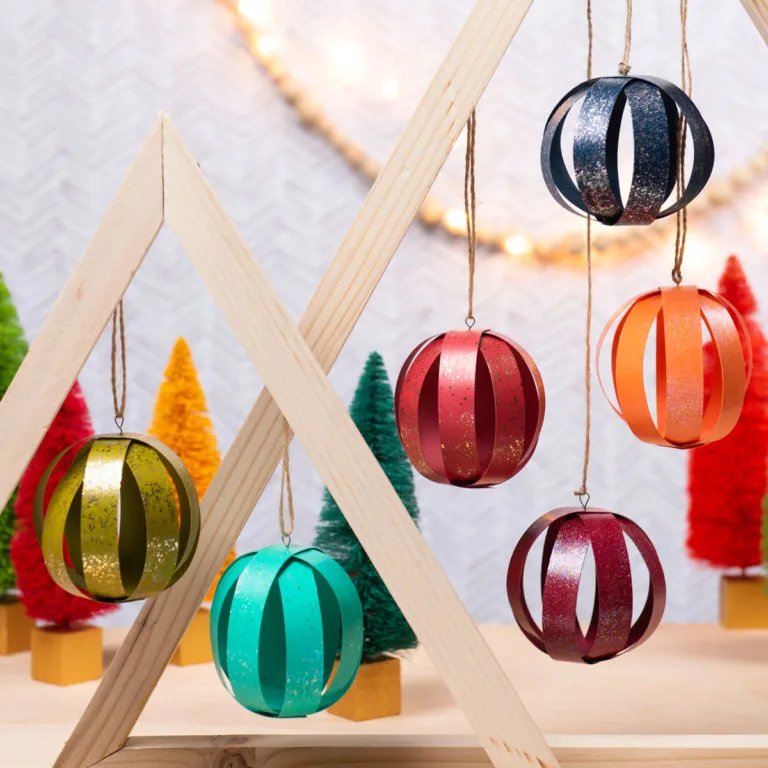 diy paper christmas balls