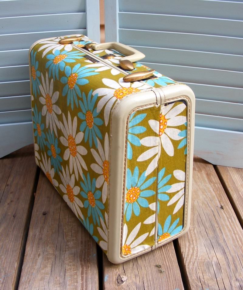 Decoupage suitcase