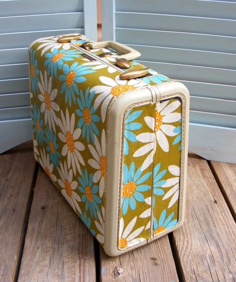 Decoupage suitcase