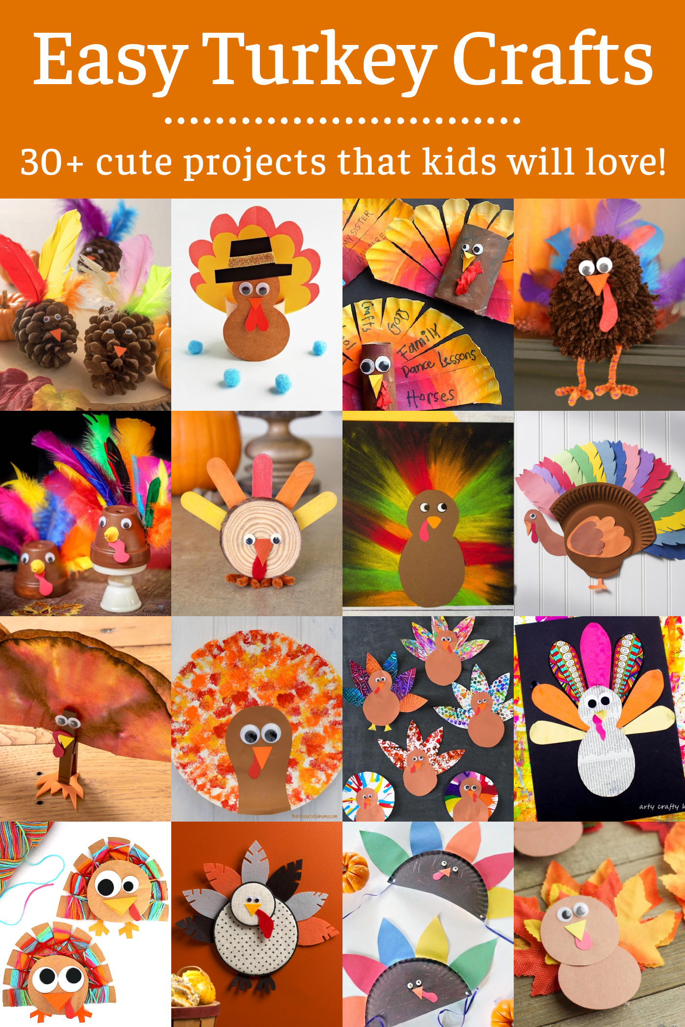 Paper Thanksgiving Turkey Craft - Arty Crafty Kids