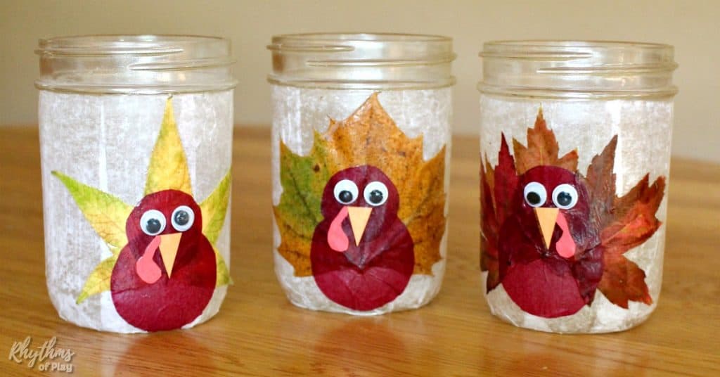 Thanksgiving Mason Jar Lanterns