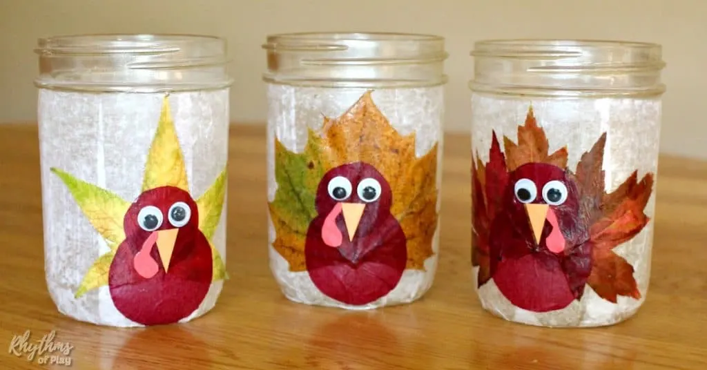 Thanksgiving Mason Jar Lanterns