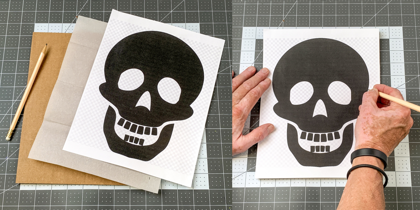 Sugar Skull Black Glue Art Project -Day of the Dead Craft – I