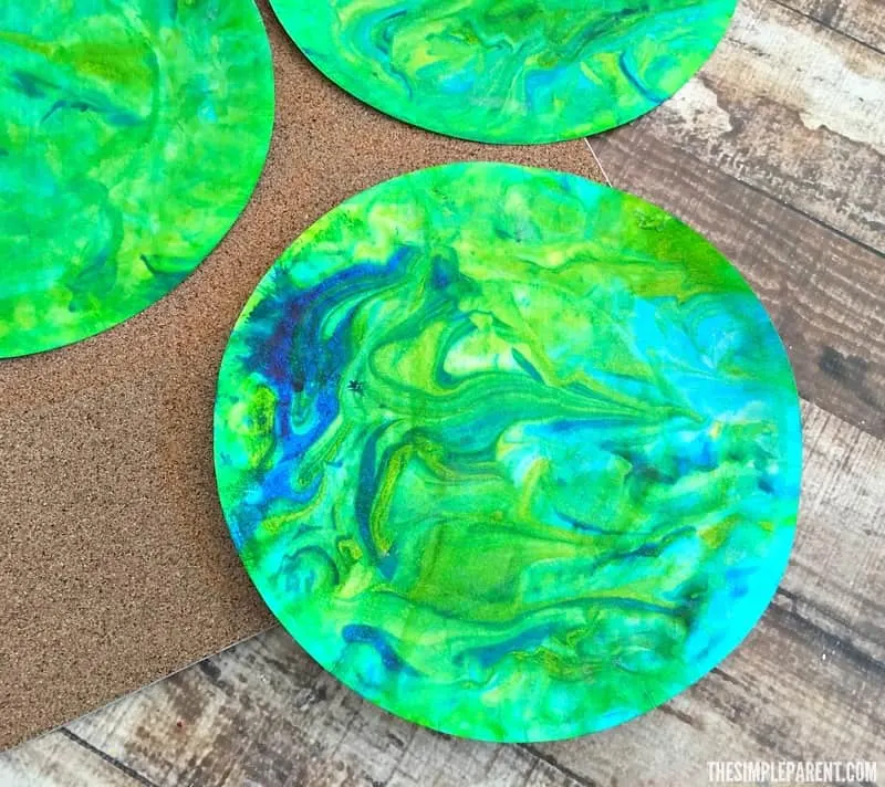 Shaving Cream Painting Craft for Earth Day Helps Kids Create Their Own World