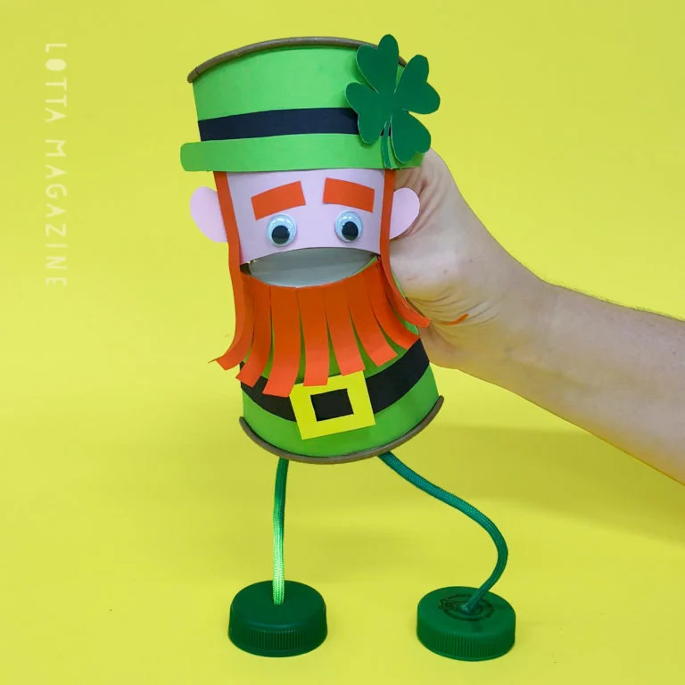 lucky leprechaun paper cup craft