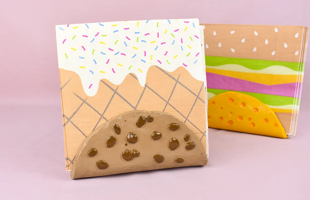 novelty food themed napkin holder DIY