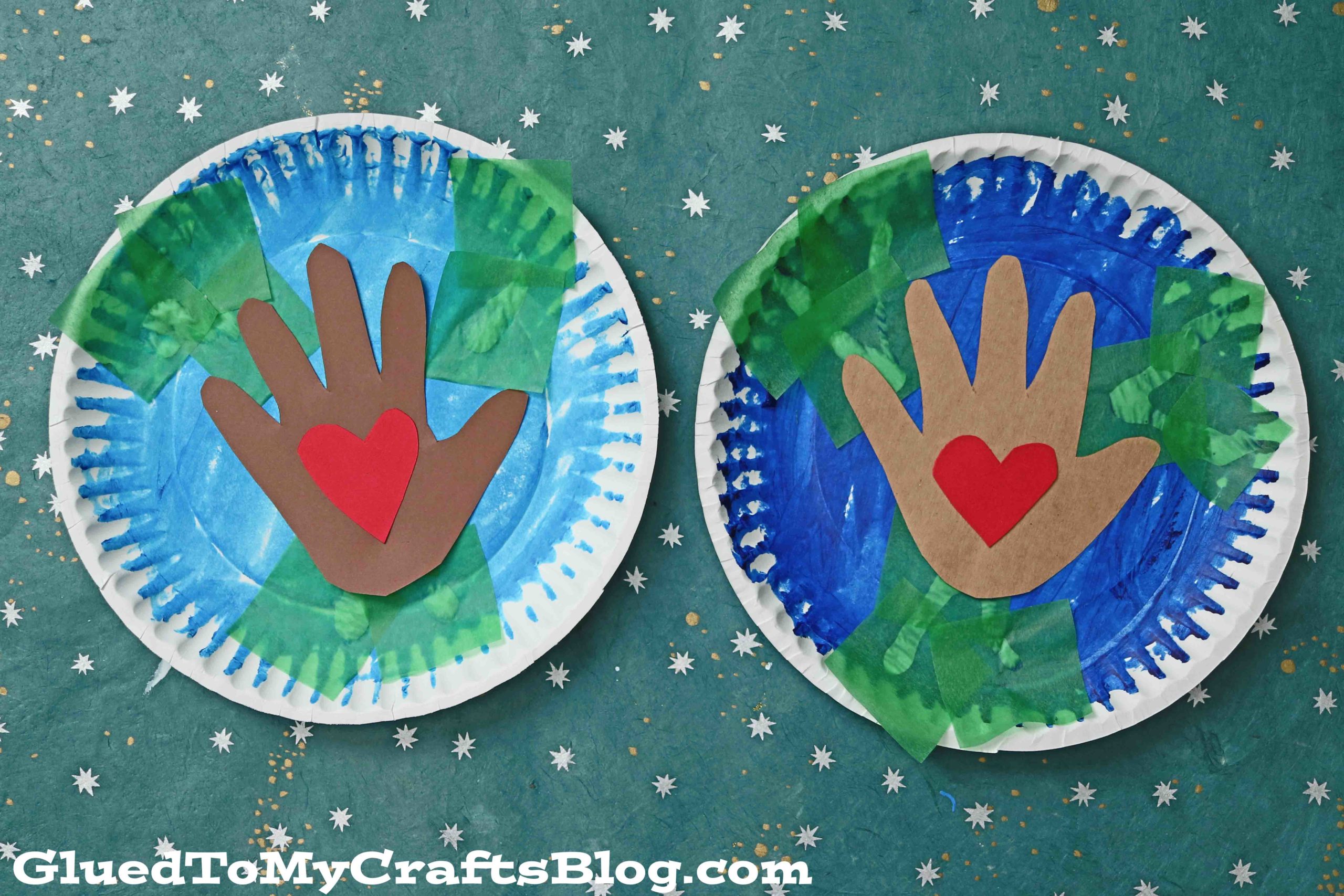 Paper Plate Earth Day Hands