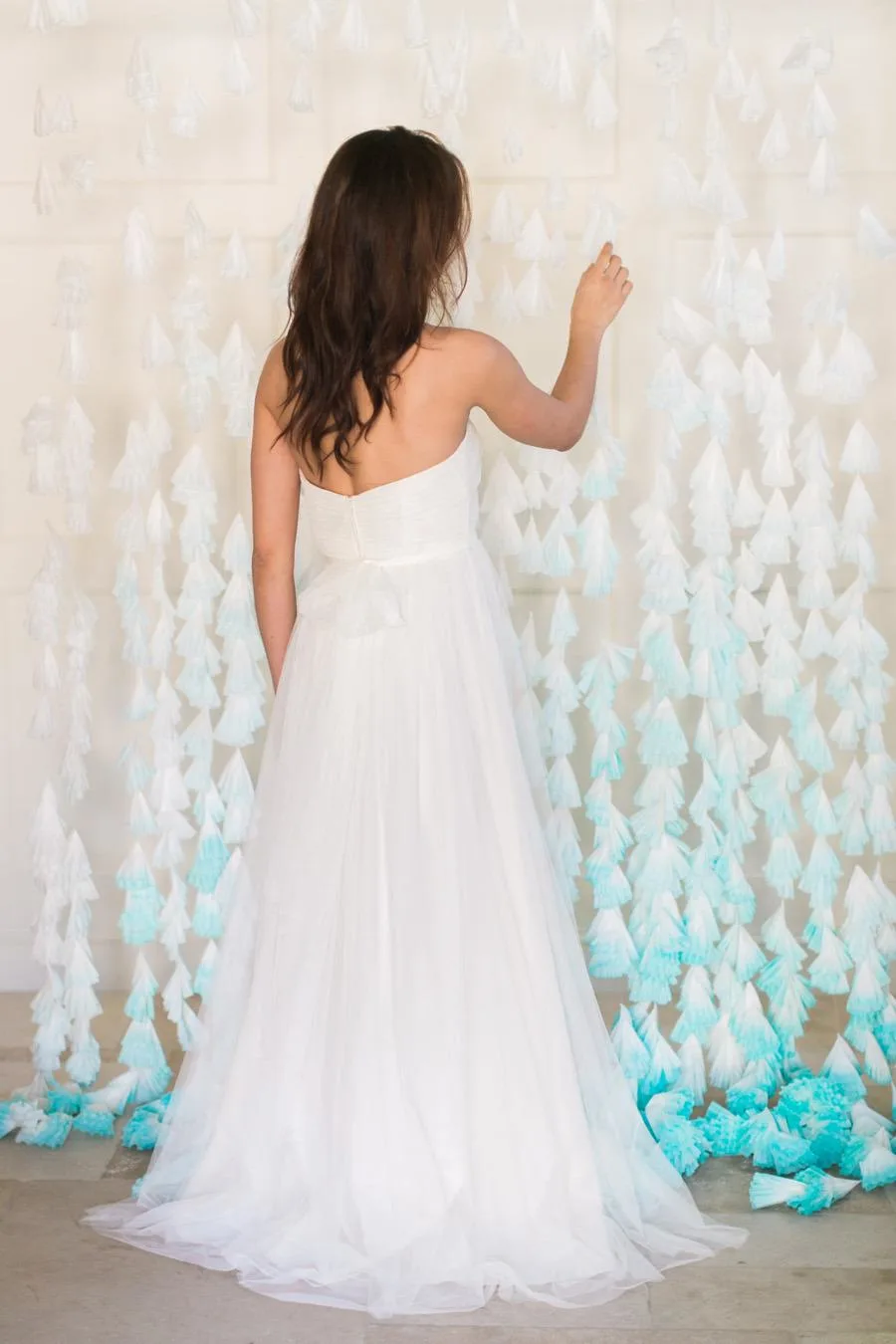 dip dyed coffee filter photo backdrop