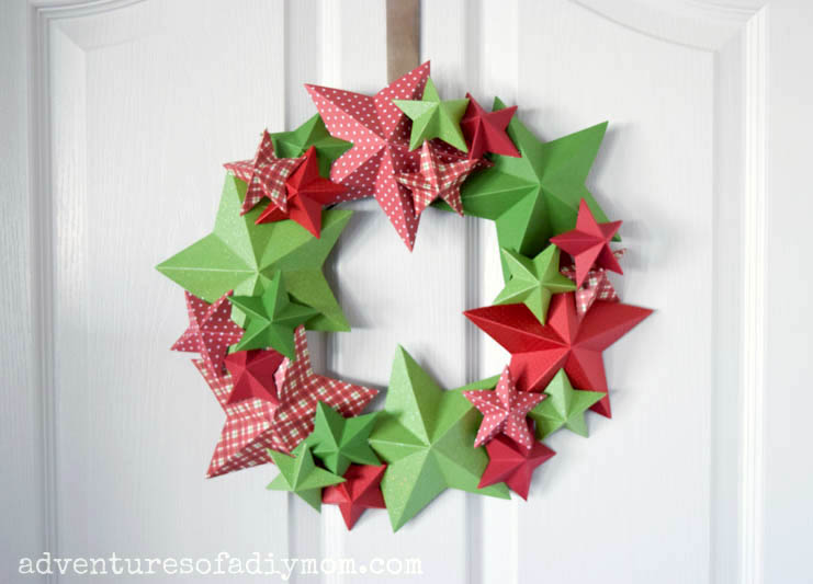 DIY 3D Star Wreath