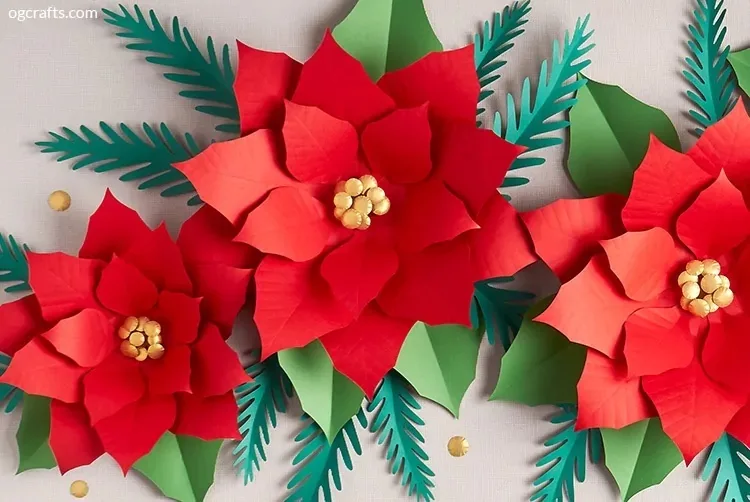 DIY Giant Poinsettias