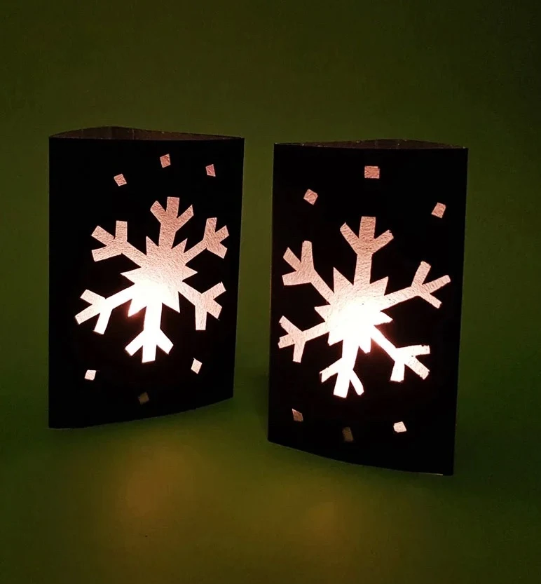 DIY Snowflake Lanterns