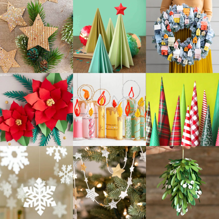 DIY paper Christmas decorations
